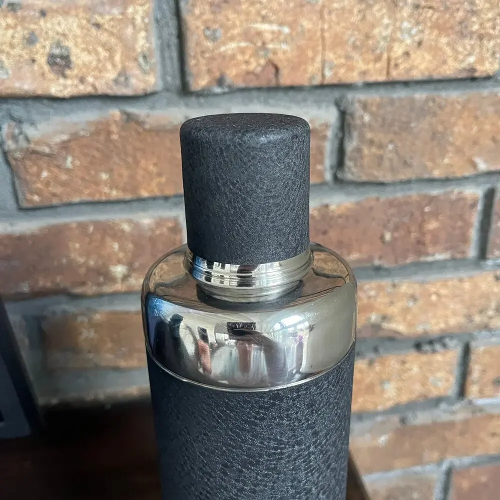Roselli Trading Company Bar Cocktail Shaker Black Velvet Stainless Steel NEW
